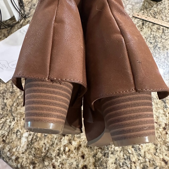 Altar'd State suede Tan Ankle Booties - Picture 4 of 7